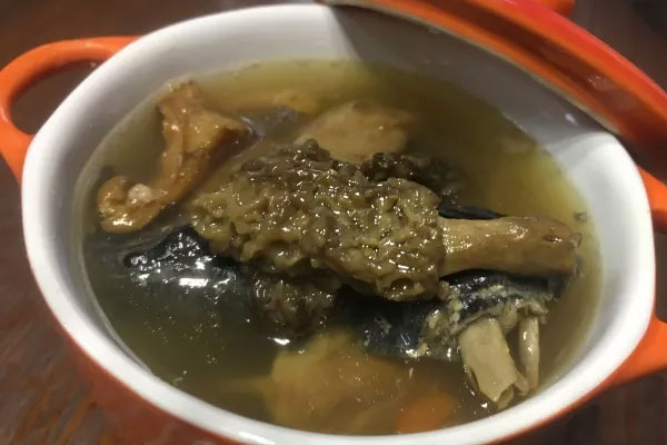 羊肚菌燉烏雞怎么做好吃